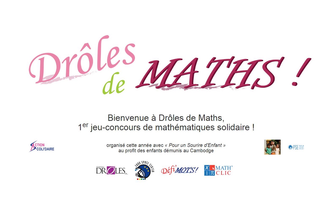 You are currently viewing Concours de mathématiques national « drôle de maths » en faveur d’associations – Maringues